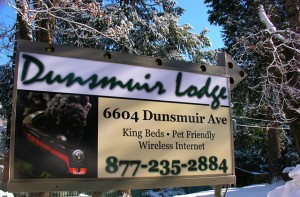 Dunsmuir Lodge sign