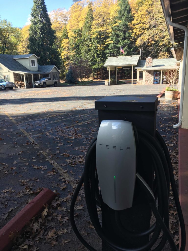 Newest Tesla Destination Charger In Dunsmuir!